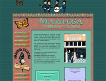 Tablet Screenshot of mariposaicecream.com